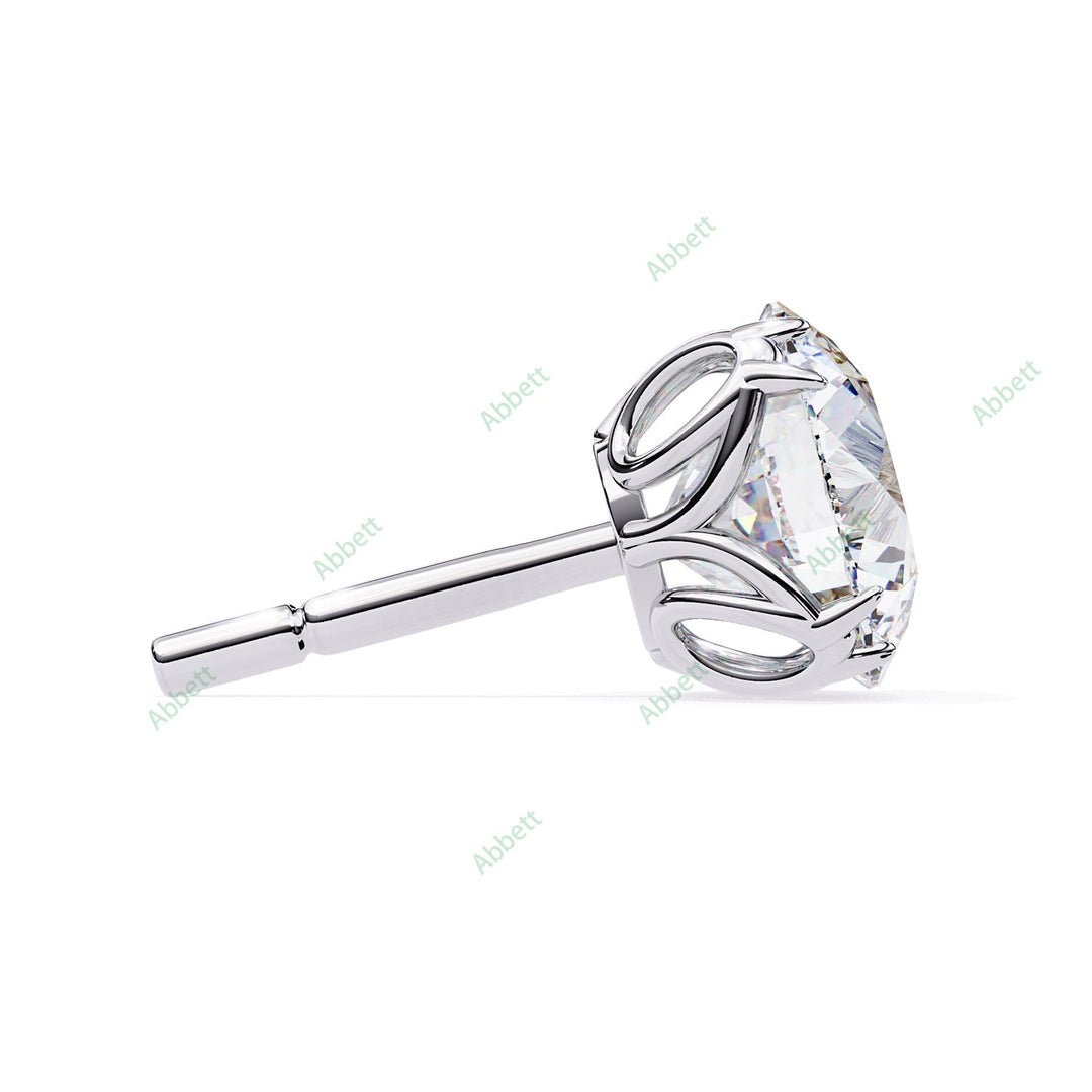Round Eight Prong Studs Earring STEI1331