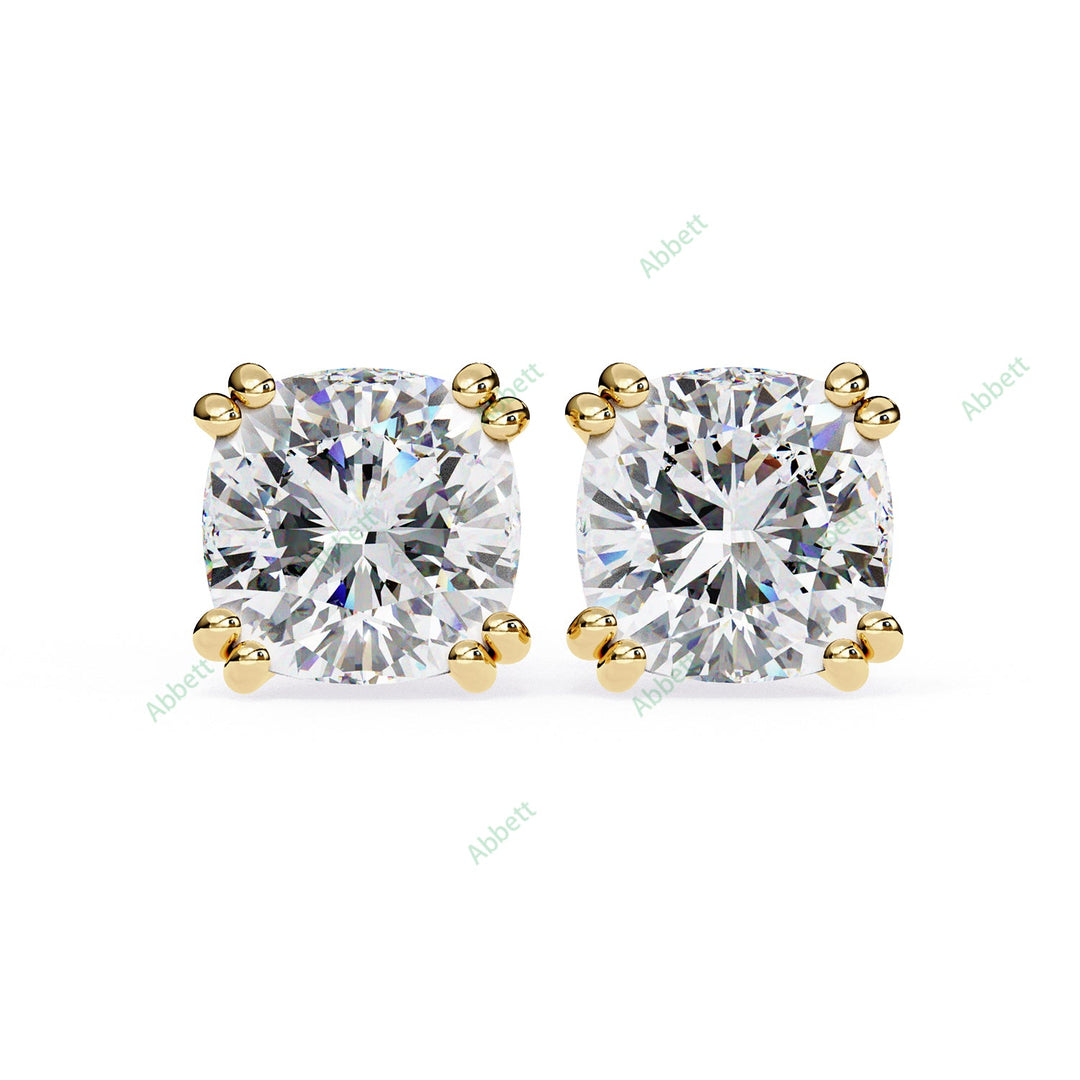 Cushion Eight Prong Studs Earring STEI1332