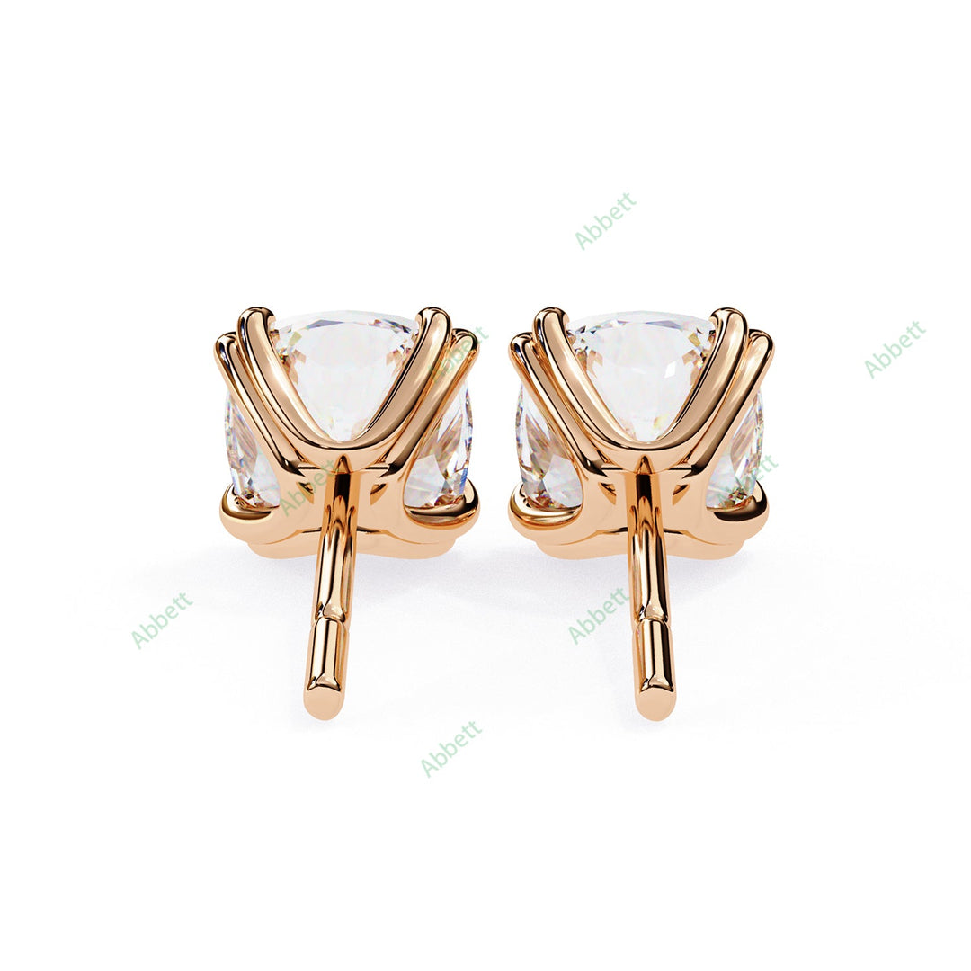 Cushion Eight Prong Studs Earring STEI1332