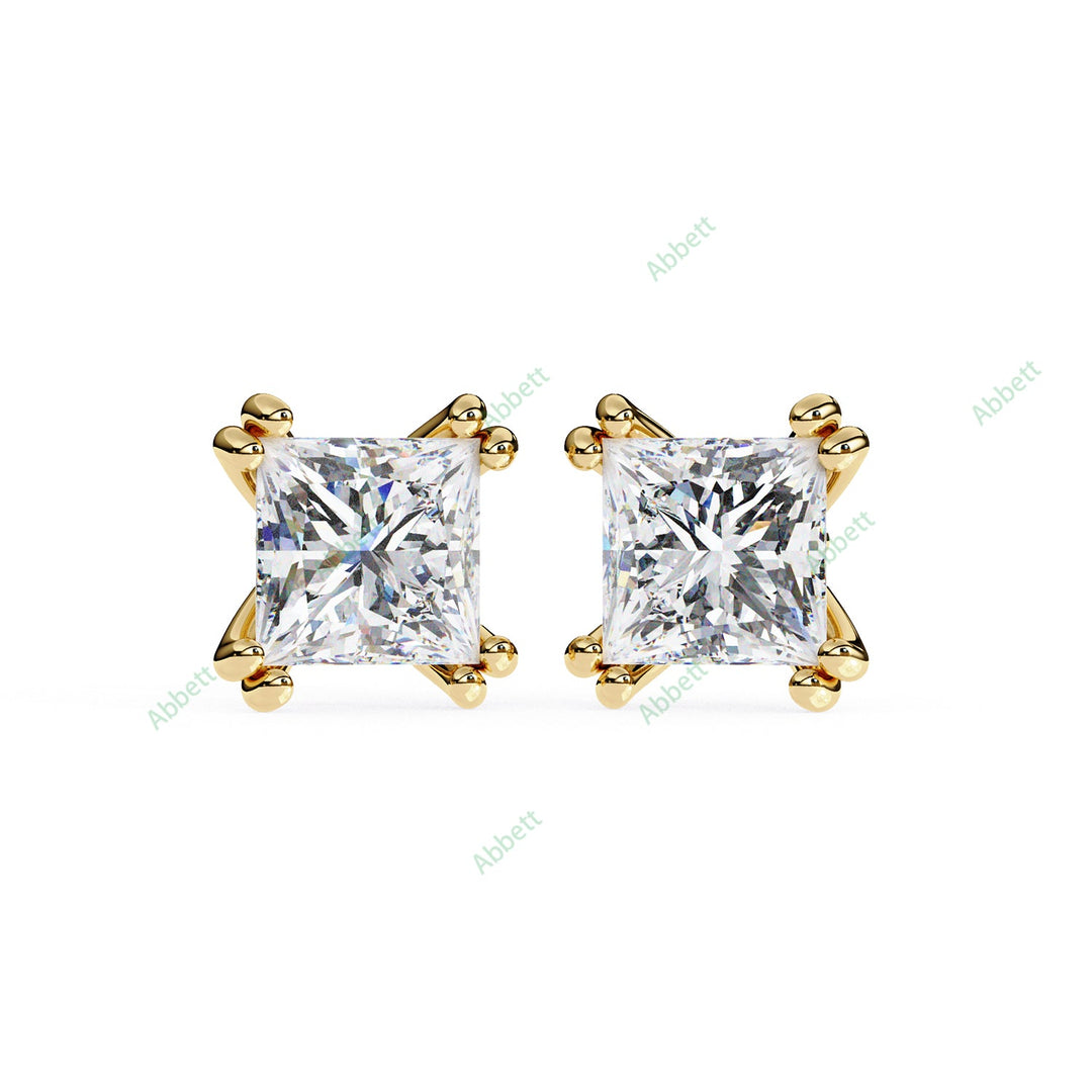 Princess Eight Prong Studs Earring STEI1333