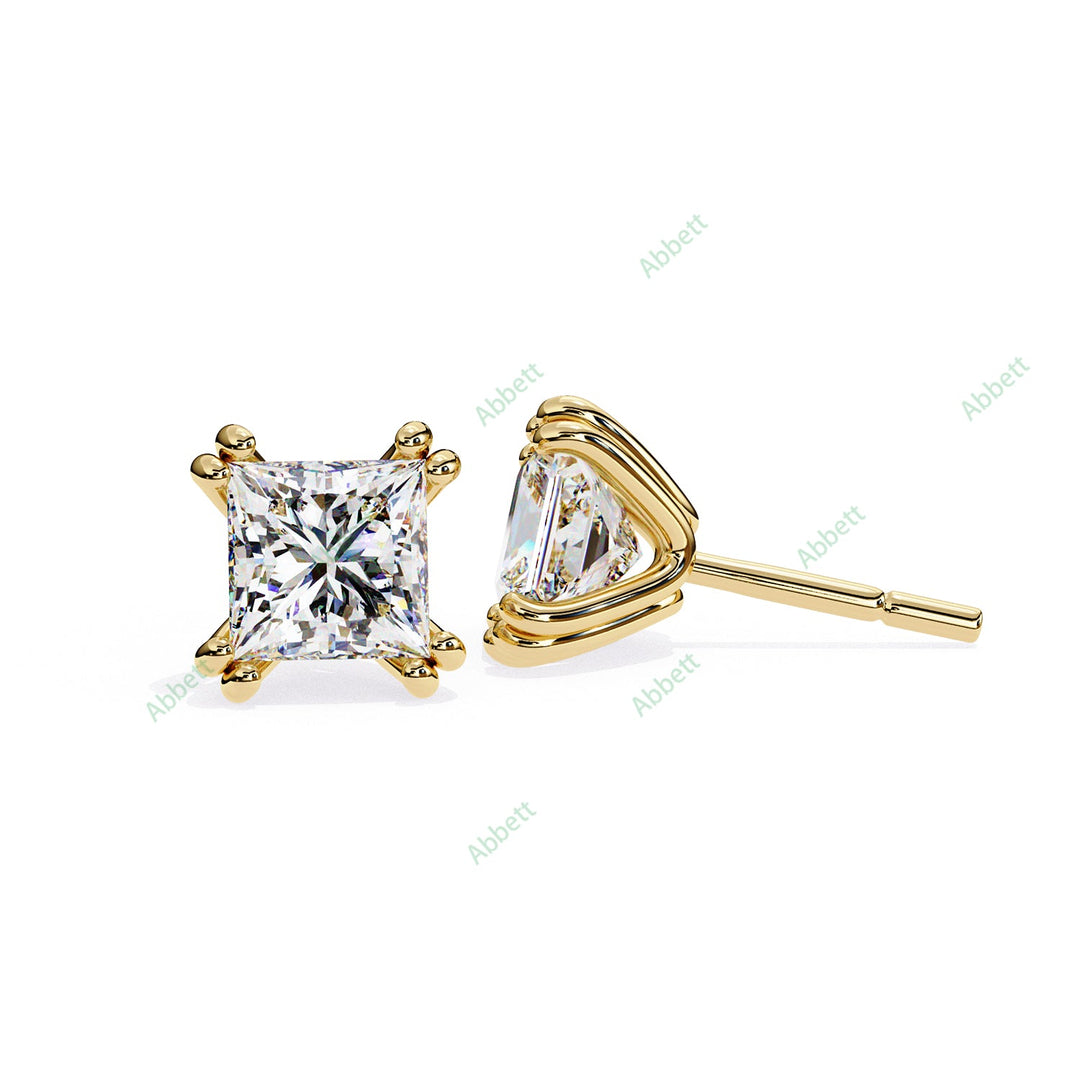Princess Eight Prong Studs Earring STEI1333