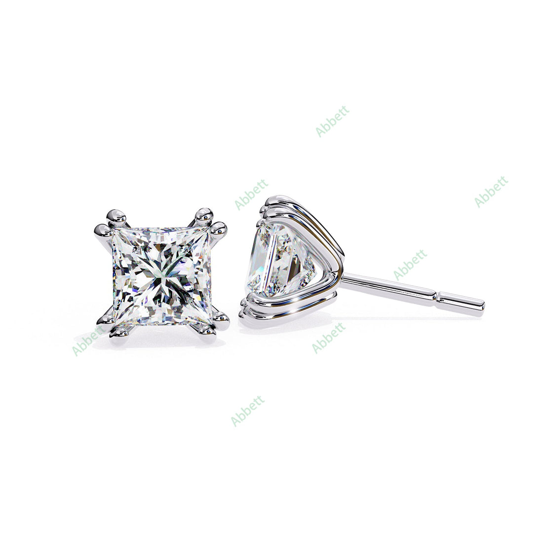 Princess Eight Prong Studs Earring STEI1333