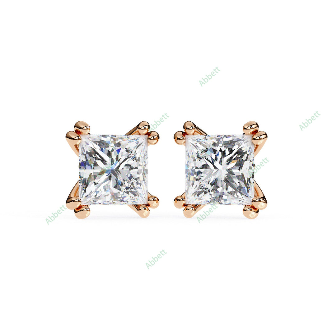 Princess Eight Prong Studs Earring STEI1333