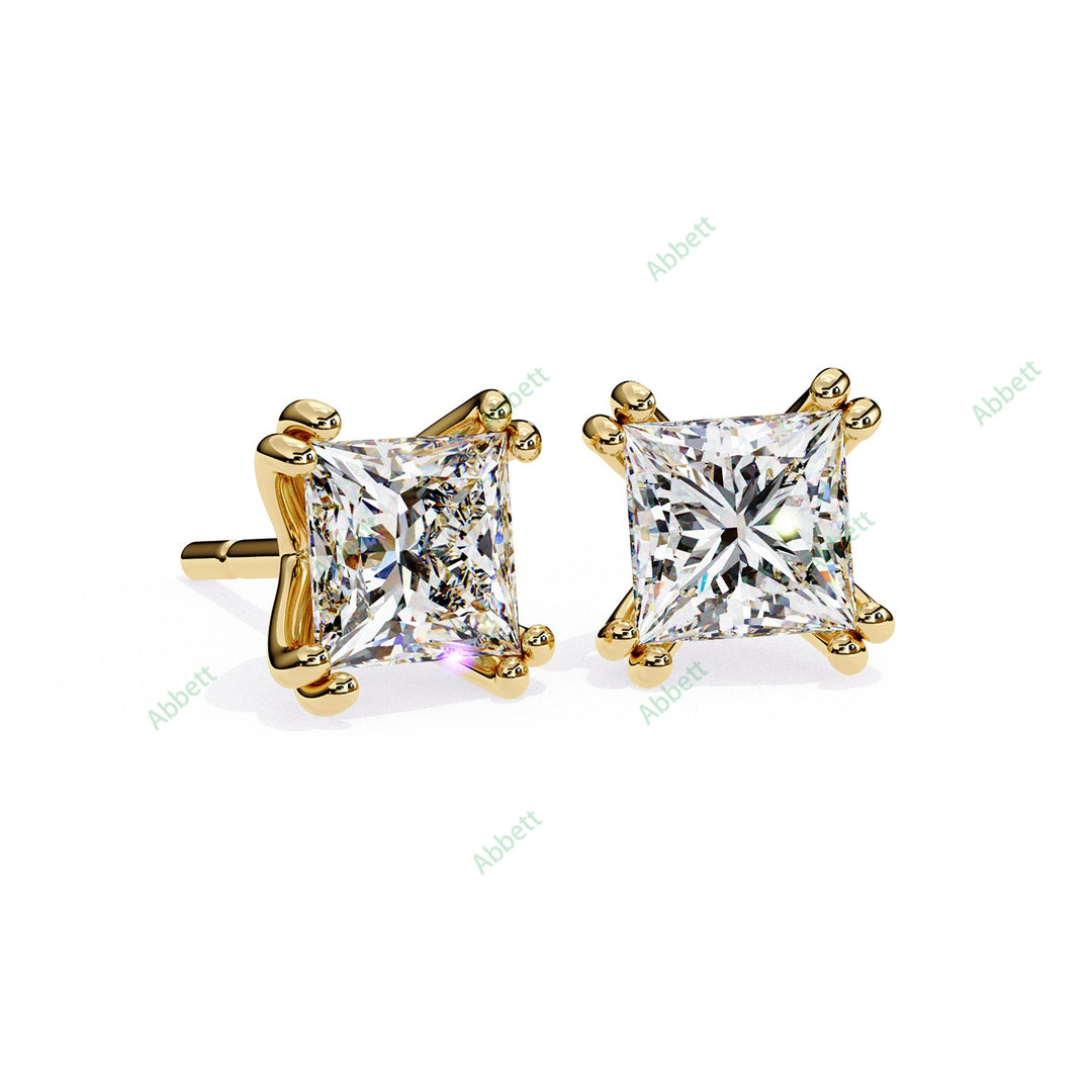 Princess Eight Prong Studs Earring STEI1333