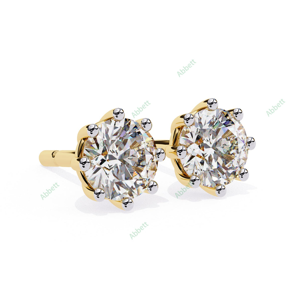 Eight Prong Stud Earring STEI1362