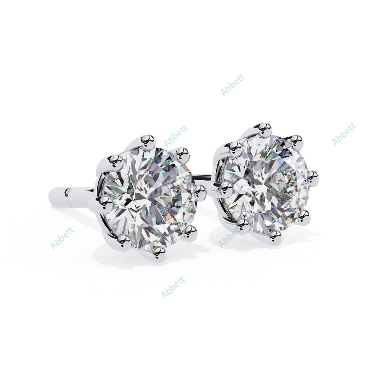Eight Prong Stud Earring STEI1362