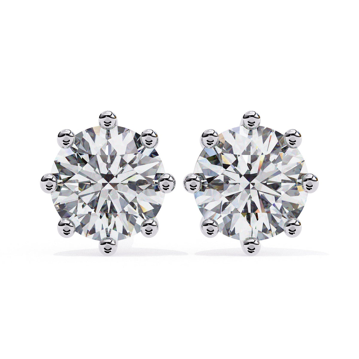 Eight Prong Stud Earring STEI1362