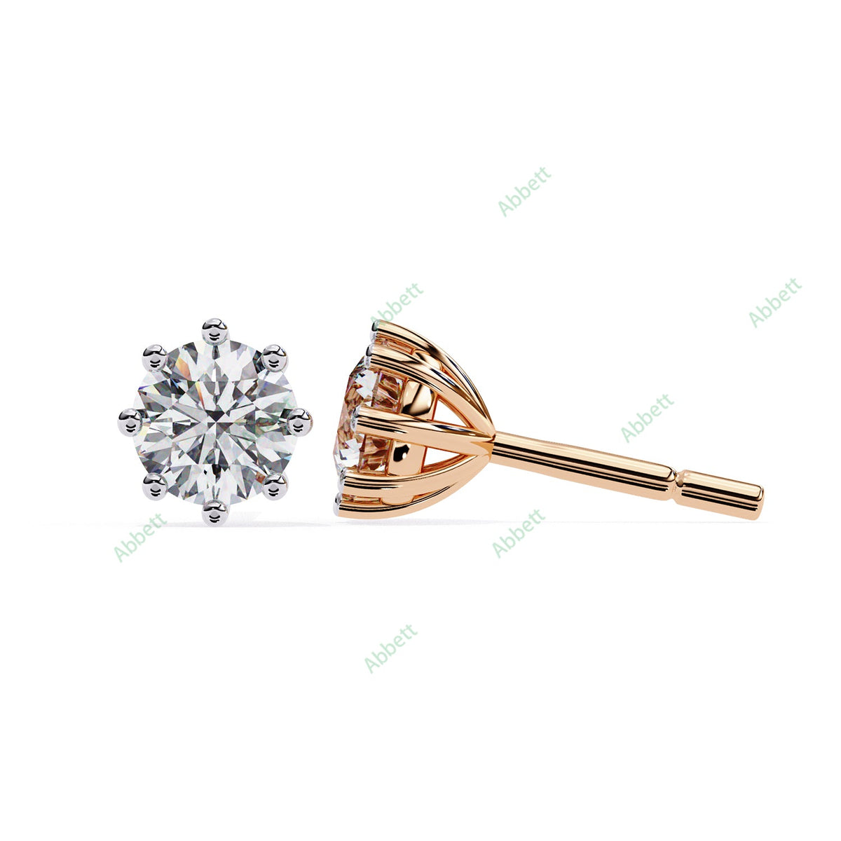 Eight Prong Stud Earring STEI1362