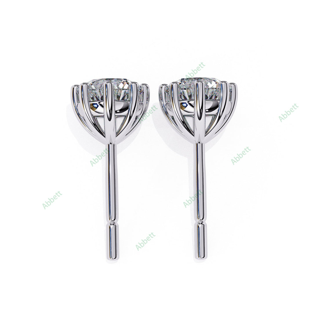 Round Eight Prong Studs Earring STEI1362