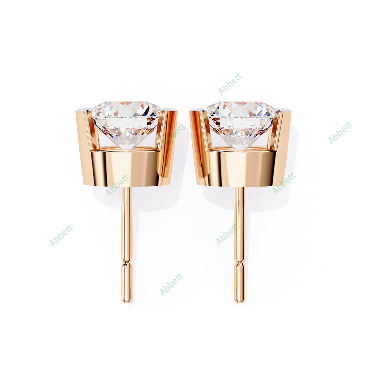 Bezel Stud Earring STFA1334