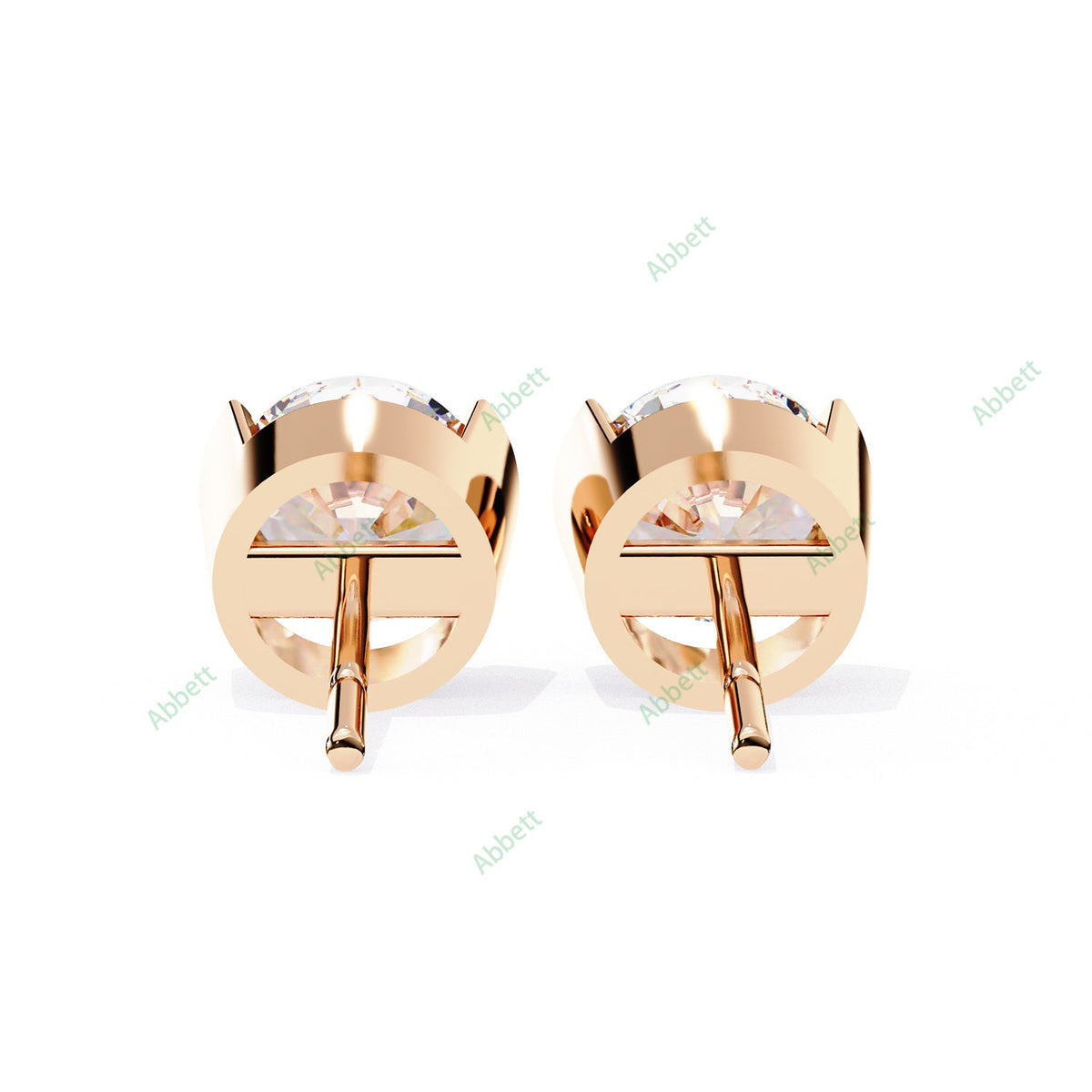 Bezel Stud Earring STFA1334