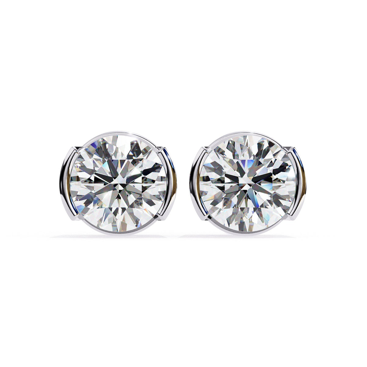 Bezel Stud Earring STFA1334