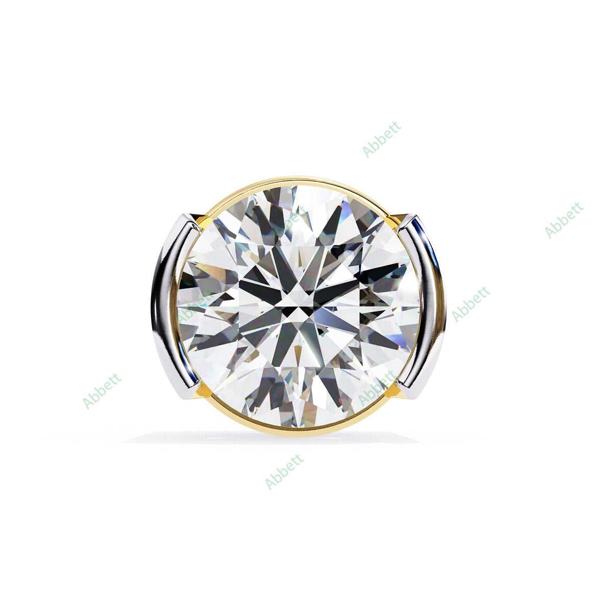 Bezel Stud Earring STFA1334