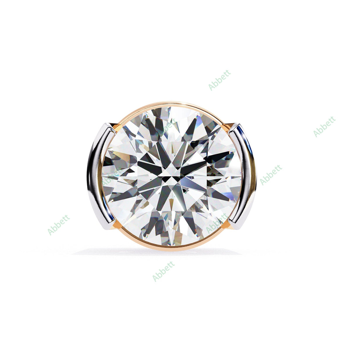 Bezel Stud Earring STFA1334