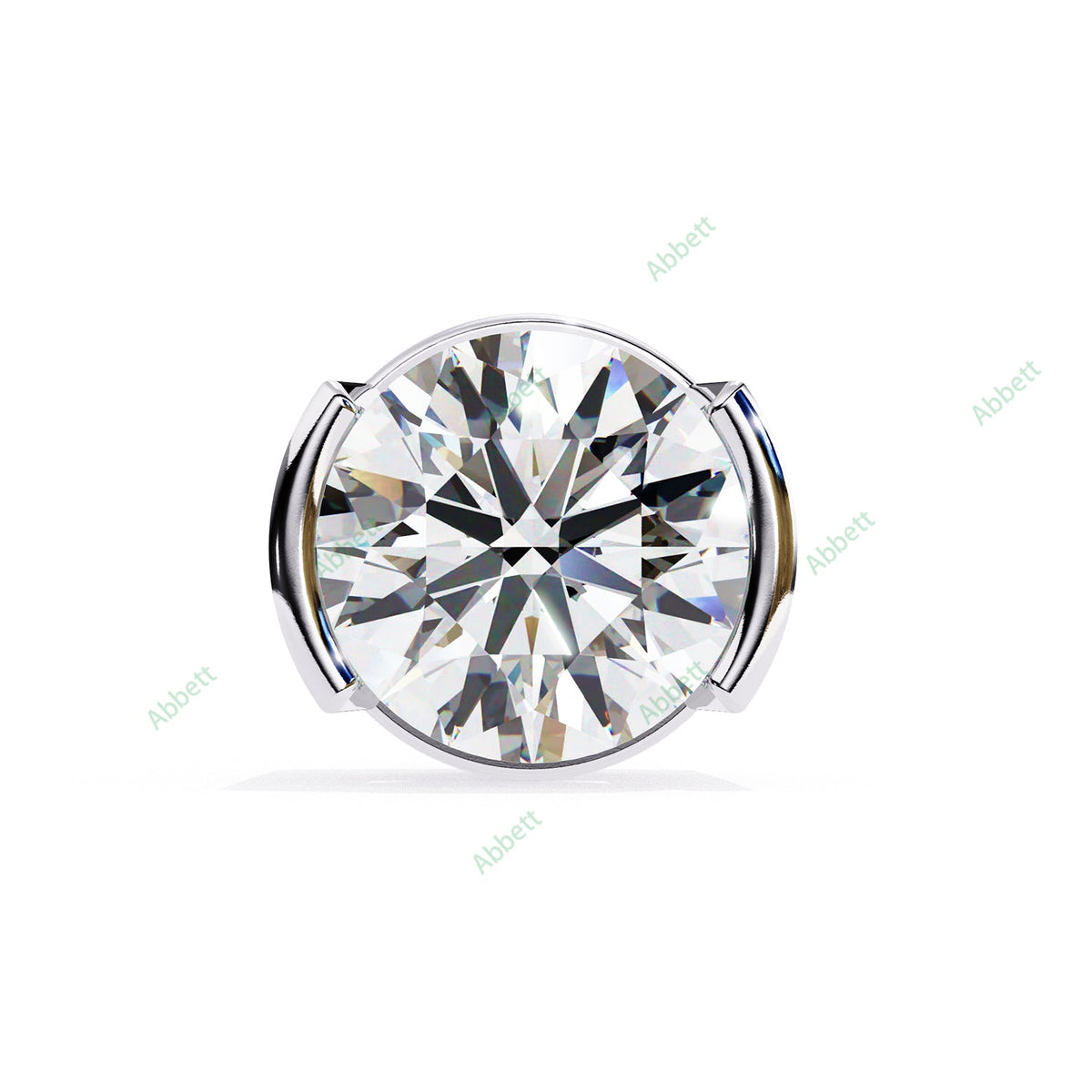 Bezel Stud Earring STFA1334