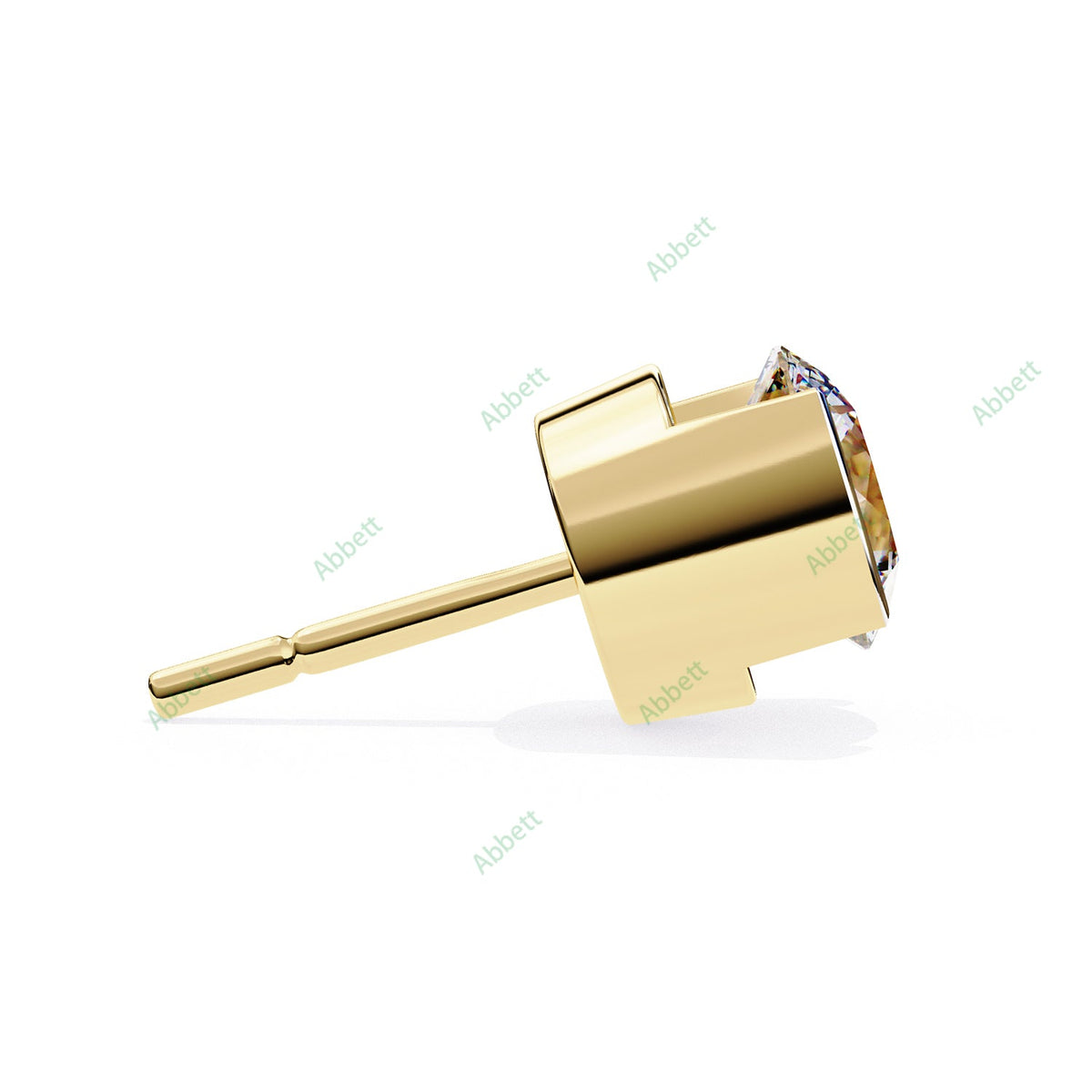 Bezel Stud Earring STFA1334