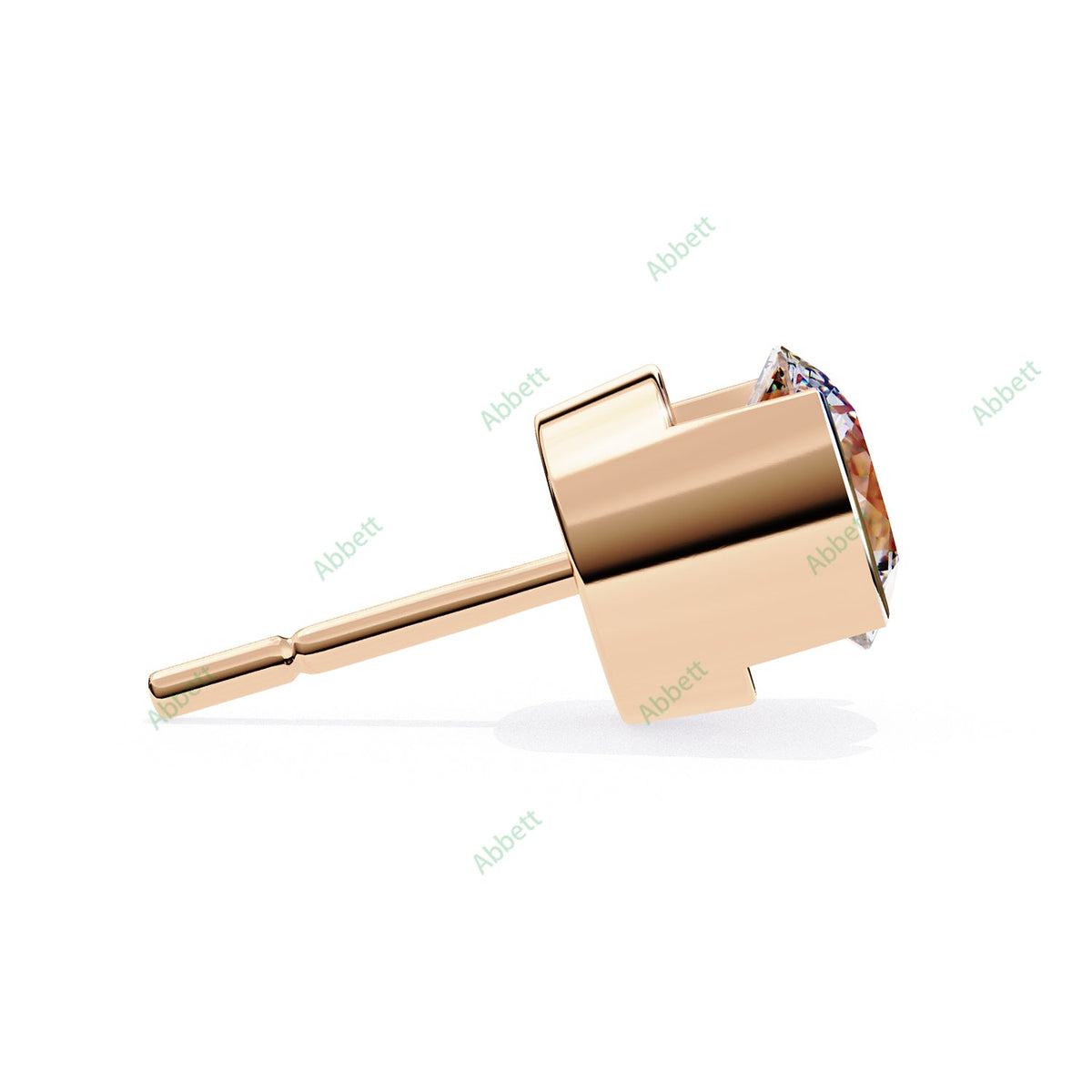 Bezel Stud Earring STFA1334