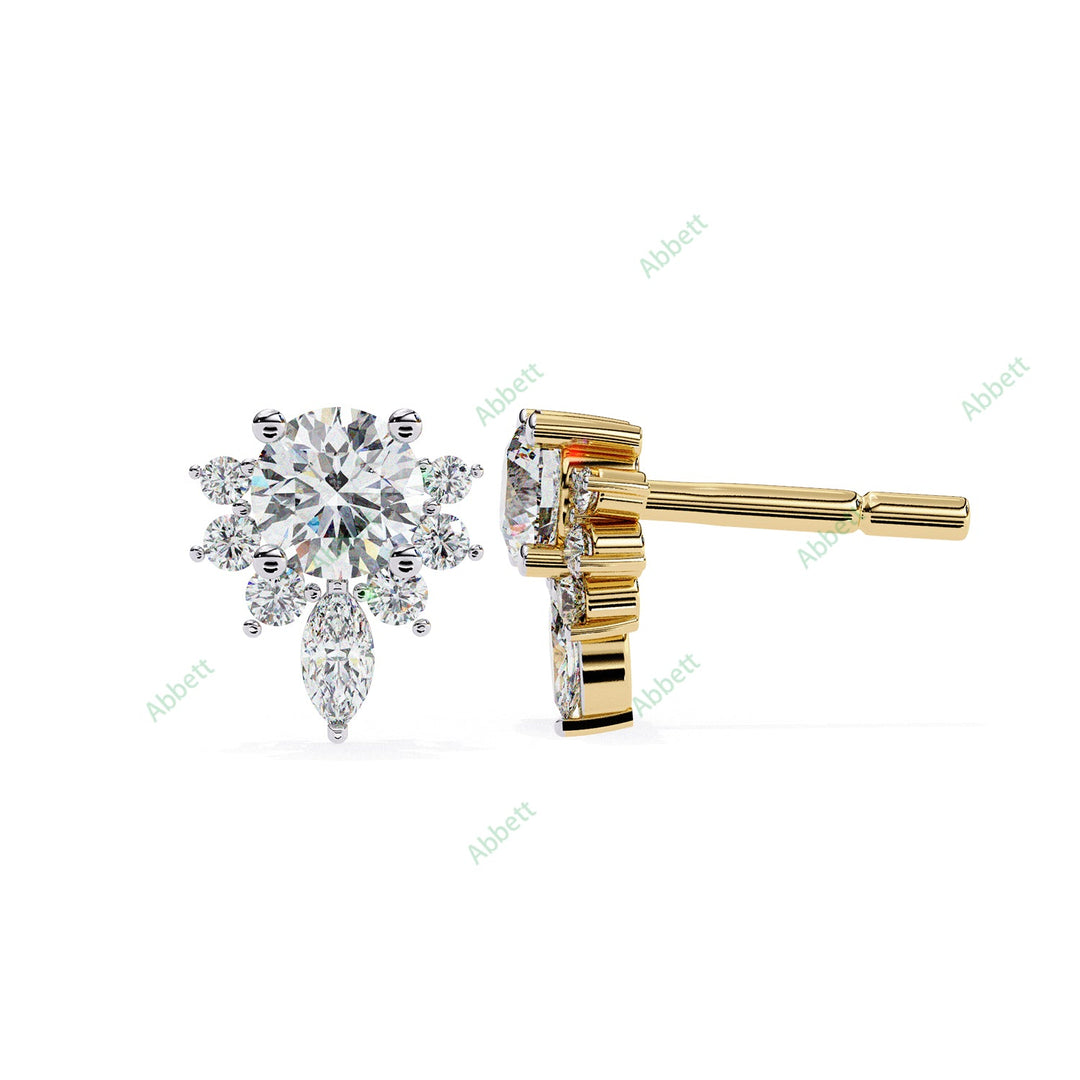 Round Fashion Studs Earring STFA1356