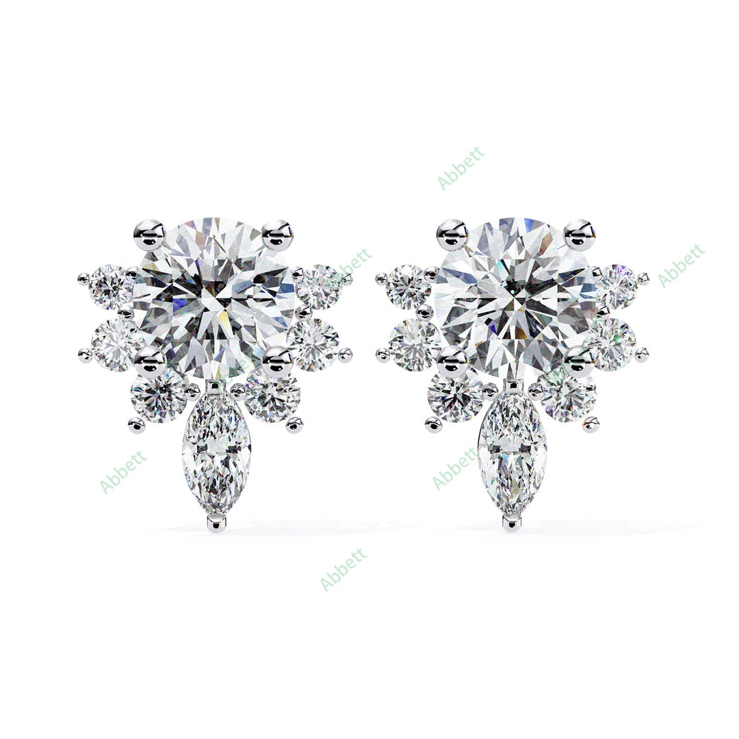 Round Fashion Studs Earring STFA1356