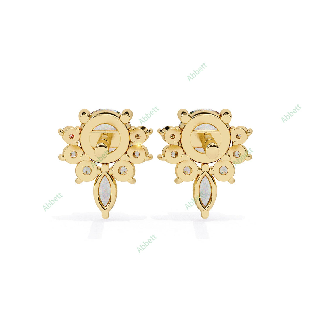 Round Fashion Studs Earring STFA1356