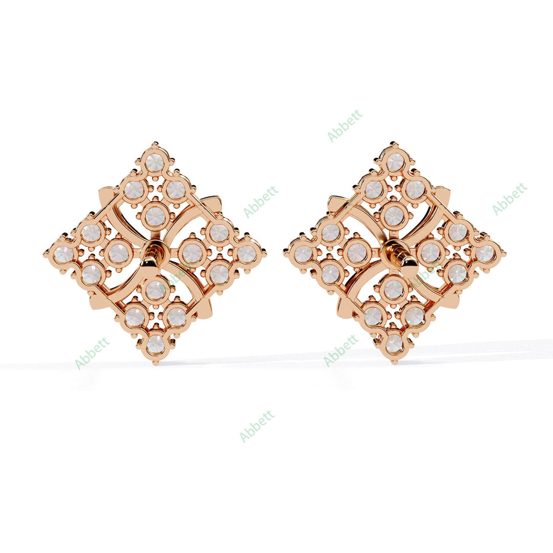 Round Fashion Studs Earring STFA1364