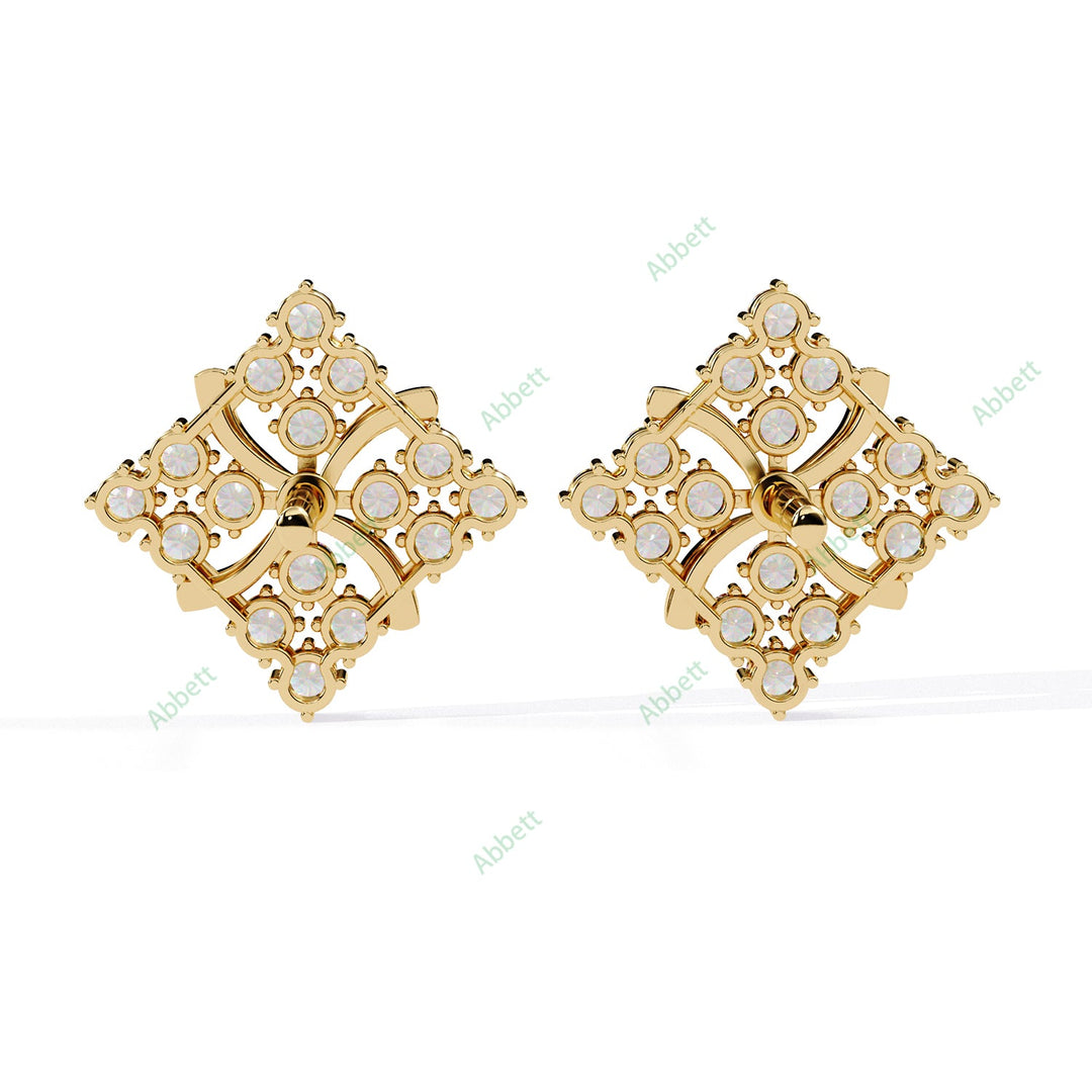 Round Fashion Studs Earring STFA1364