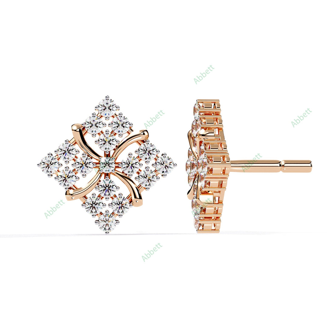 Round Fashion Studs Earring STFA1364