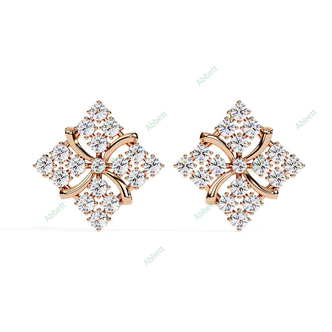 Round Fashion Studs Earring STFA1364