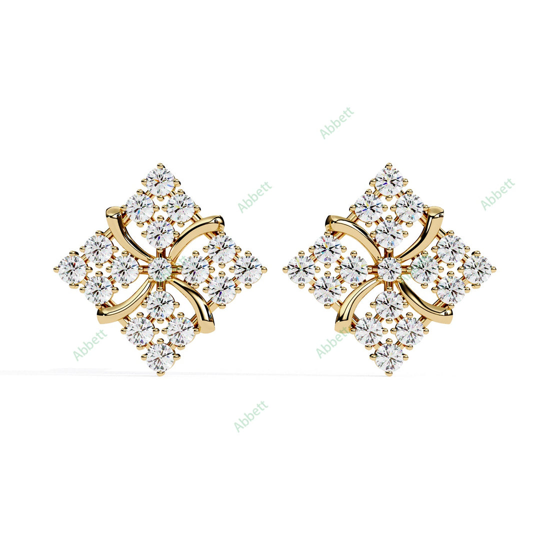 Round Fashion Studs Earring STFA1364