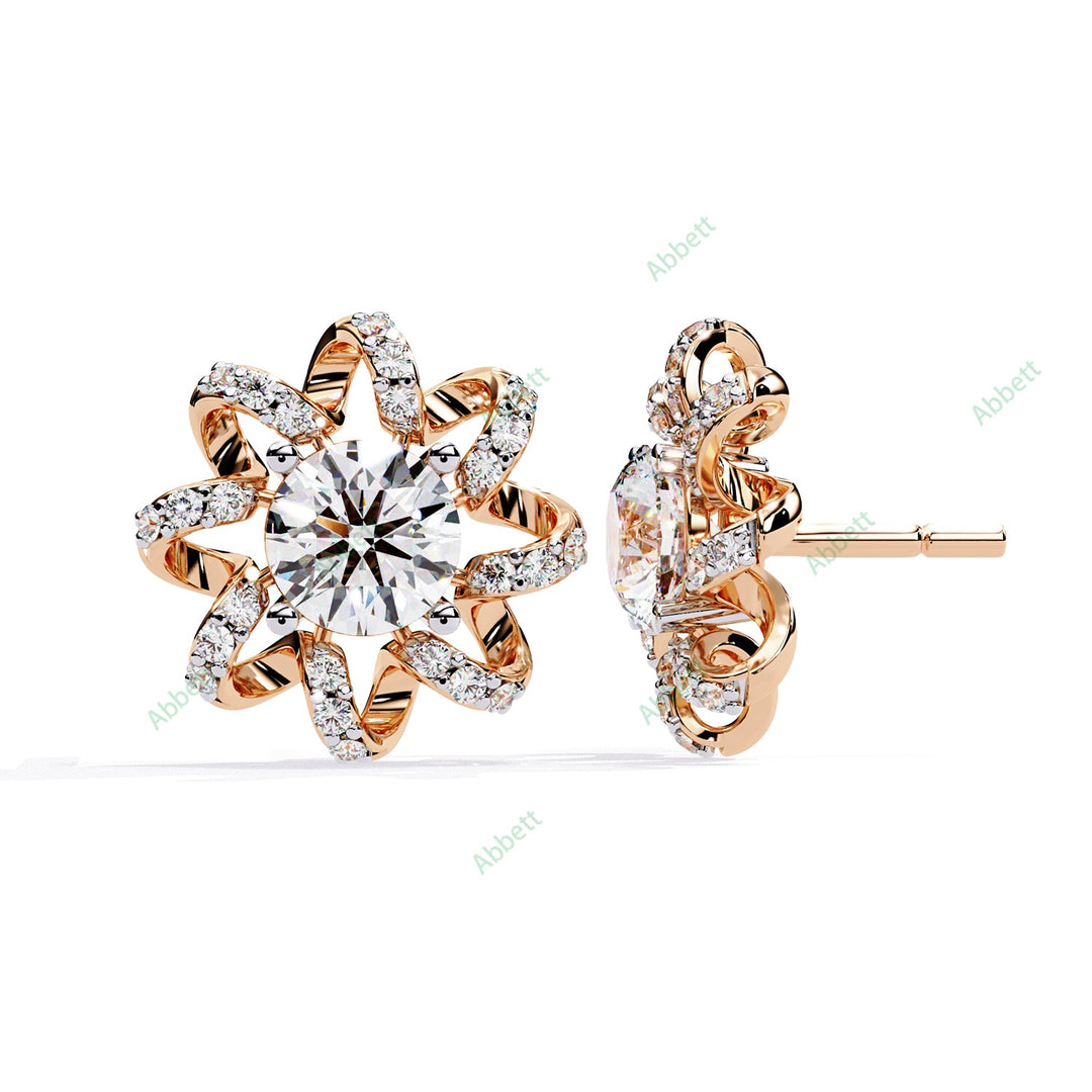 Round Fashion Studs Earring STFA1375