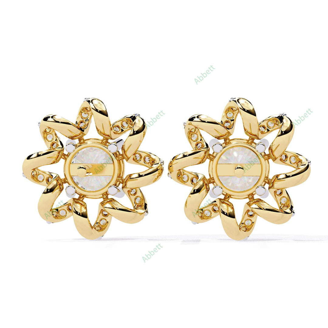 Round Fashion Studs Earring STFA1375