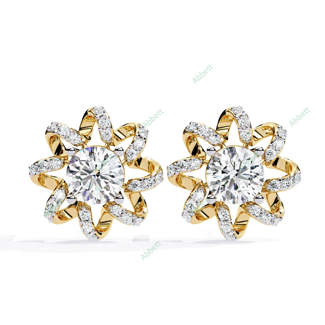 Round Fashion Studs Earring STFA1375