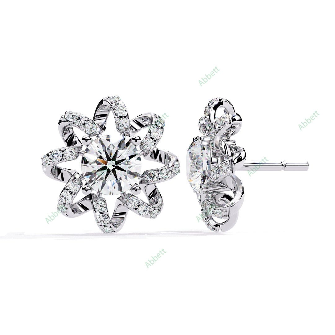 Round Fashion Studs Earring STFA1375