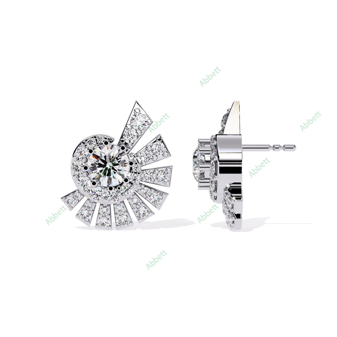 Round Fashion Studs Earring STFA1380