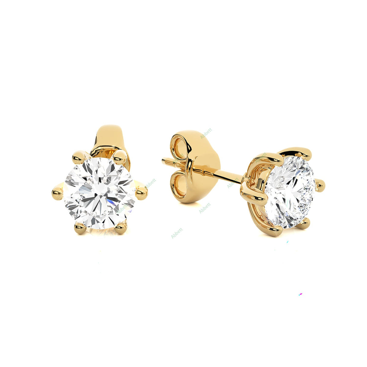 Five Prong Stud Earring STFI012