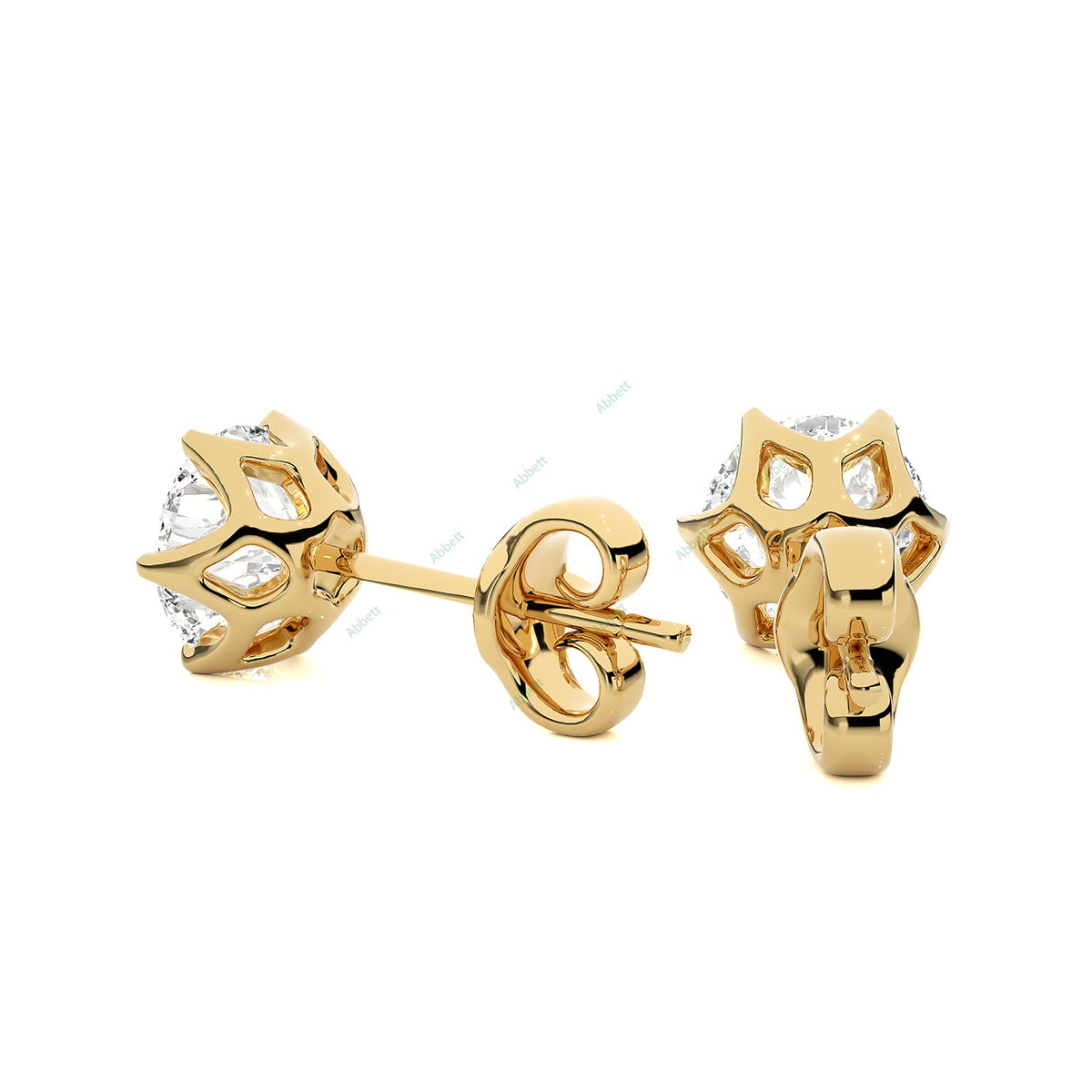 Five Prong Stud Earring STFI013