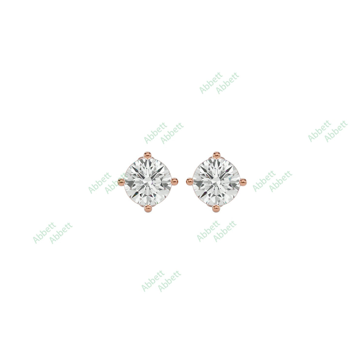Four Prong Stud Earring STFO006