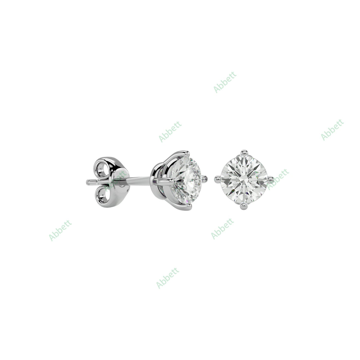 Four Prong Stud Earring STFO006
