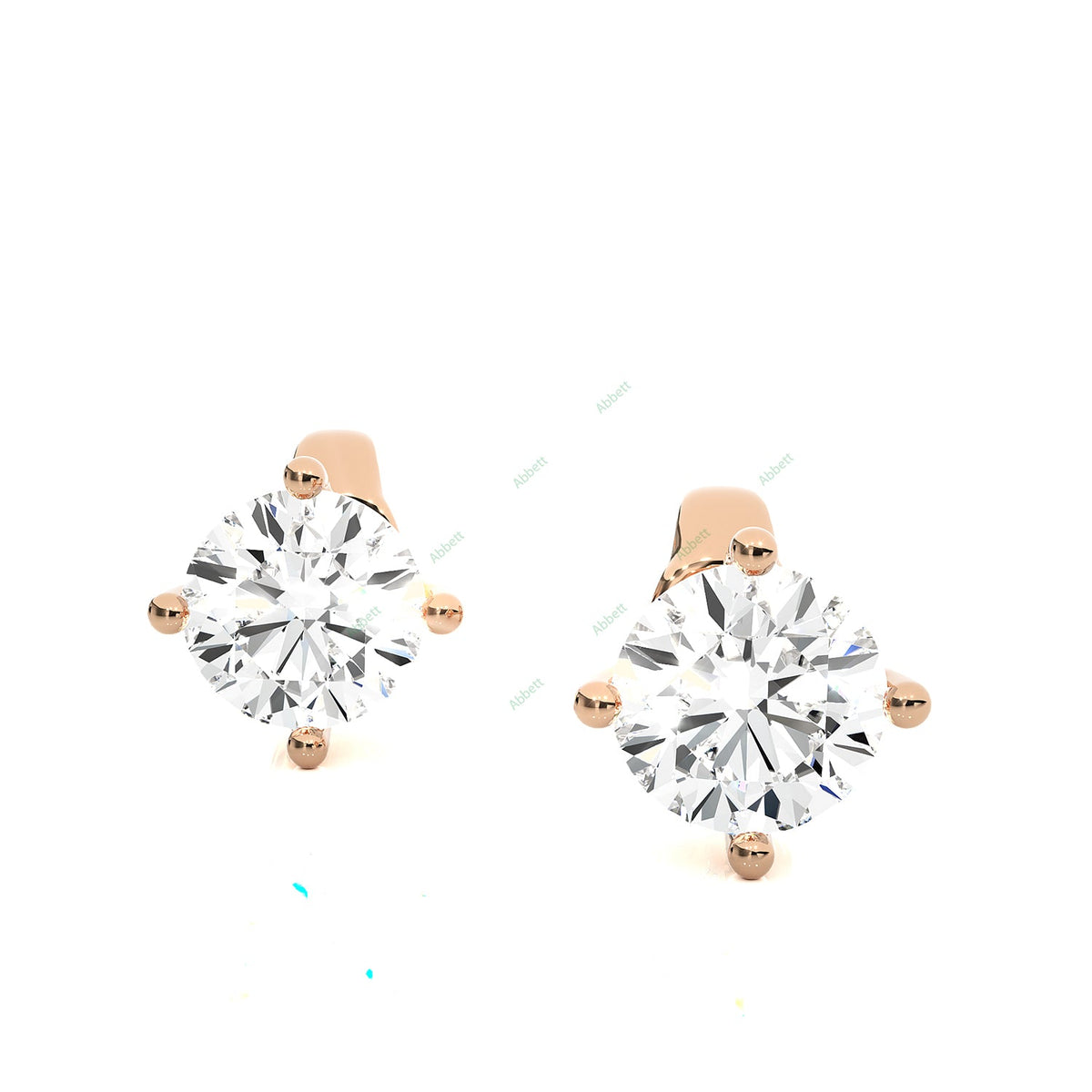 Four Prong Stud Earring STFO011