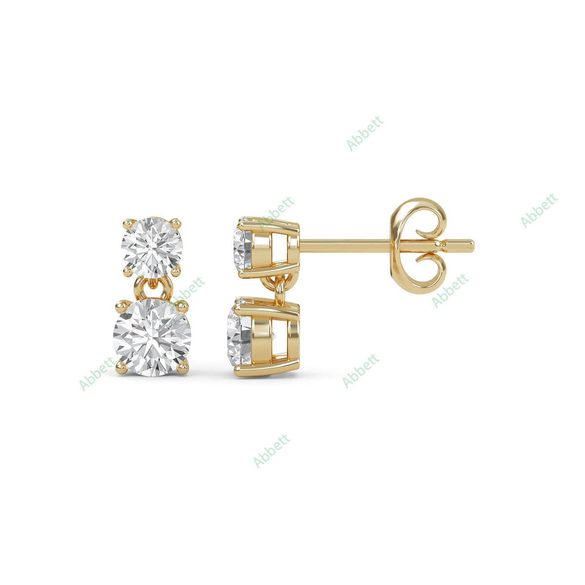 Four Prong Stud Earring STFO022