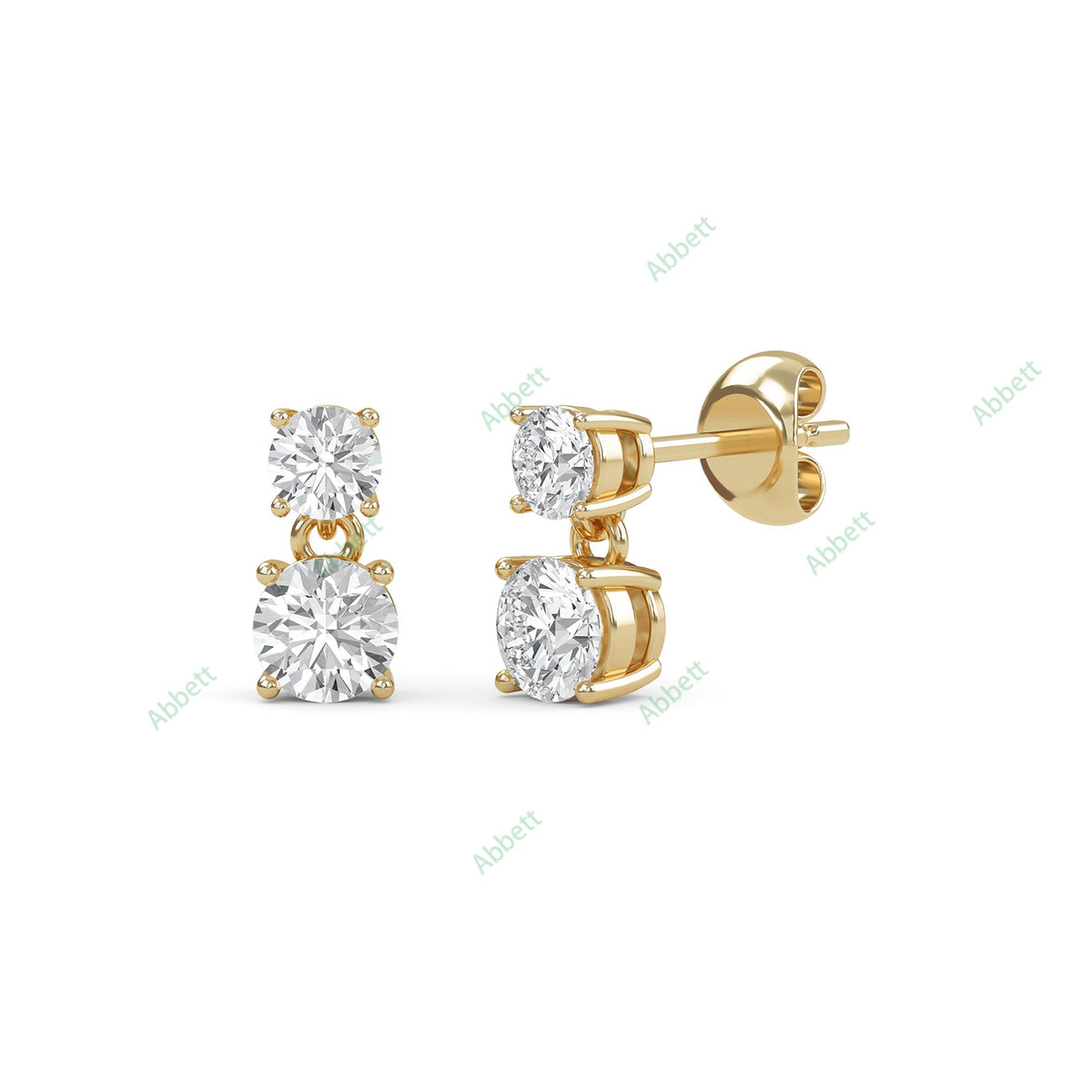 Four Prong Stud Earring STFO022