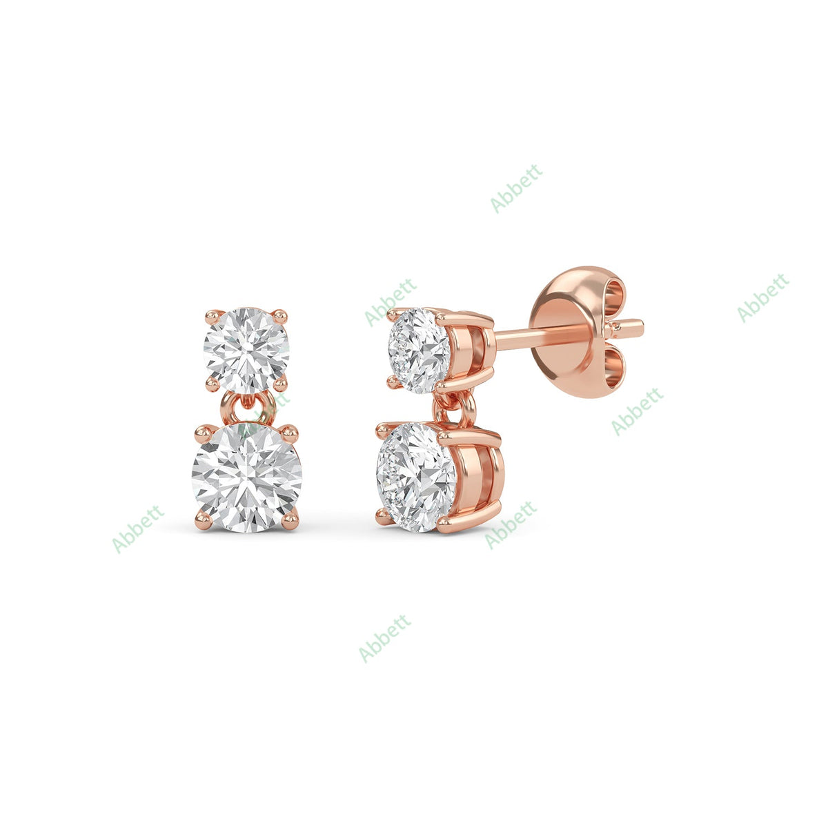 Four Prong Stud Earring STFO022