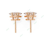Load image into Gallery viewer, Princess Four Prong Studs Earring STFO1318
