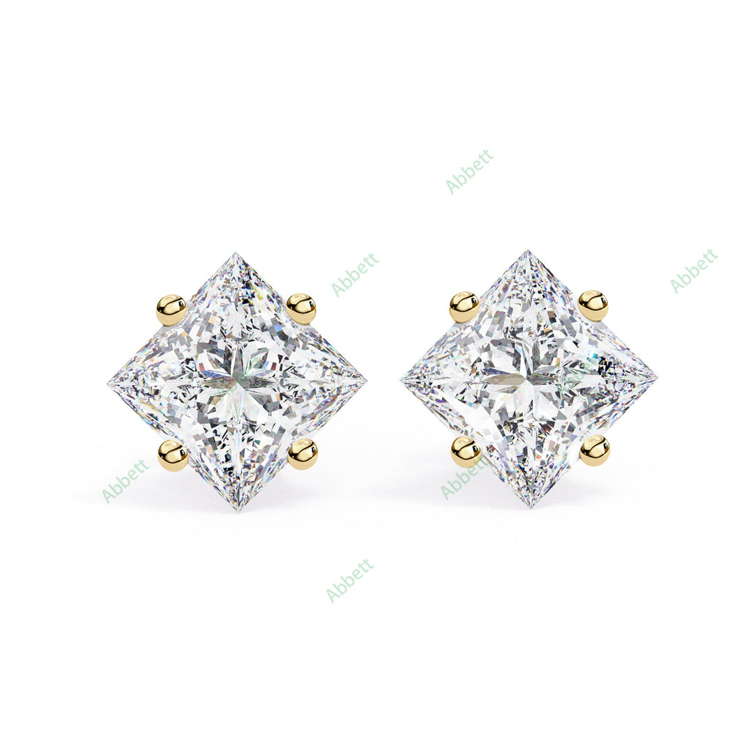 Princess Four Prong Studs Earring STFO1318