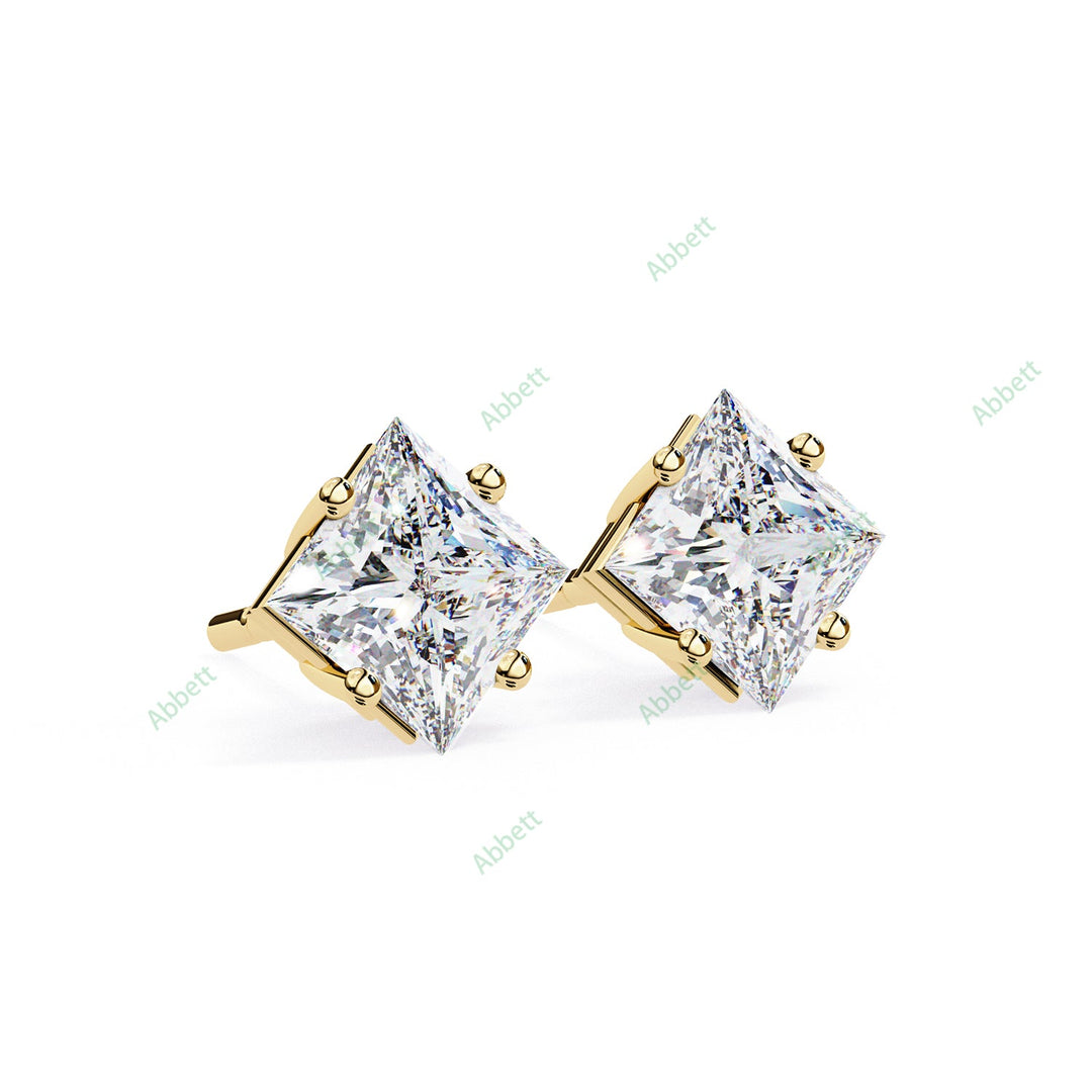 Princess Four Prong Studs Earring STFO1318