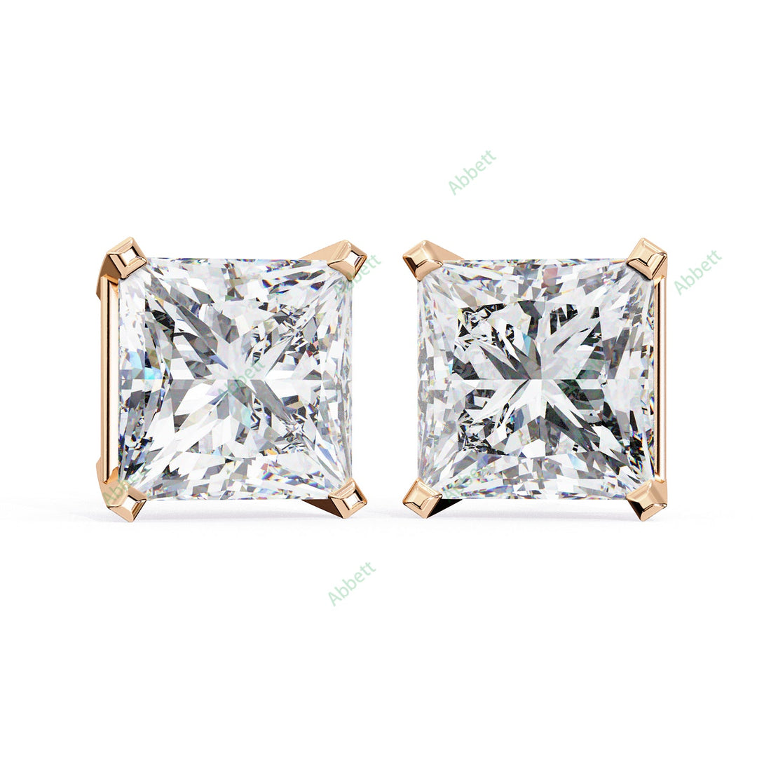 Princess Four Prong Studs Earring STFO1323