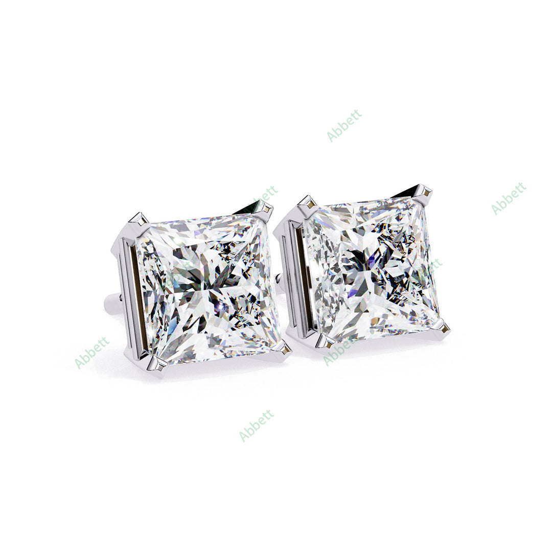 Princess Four Prong Studs Earring STFO1323