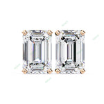 Load image into Gallery viewer, Emerald Four Prong Studs Earring STFO1324
