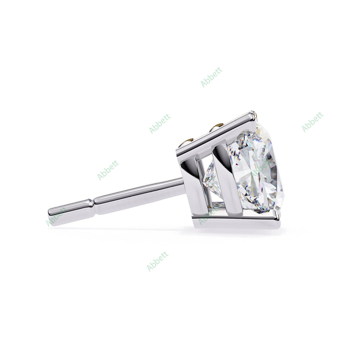 Cushion Four Prong Studs Earring STFO1326