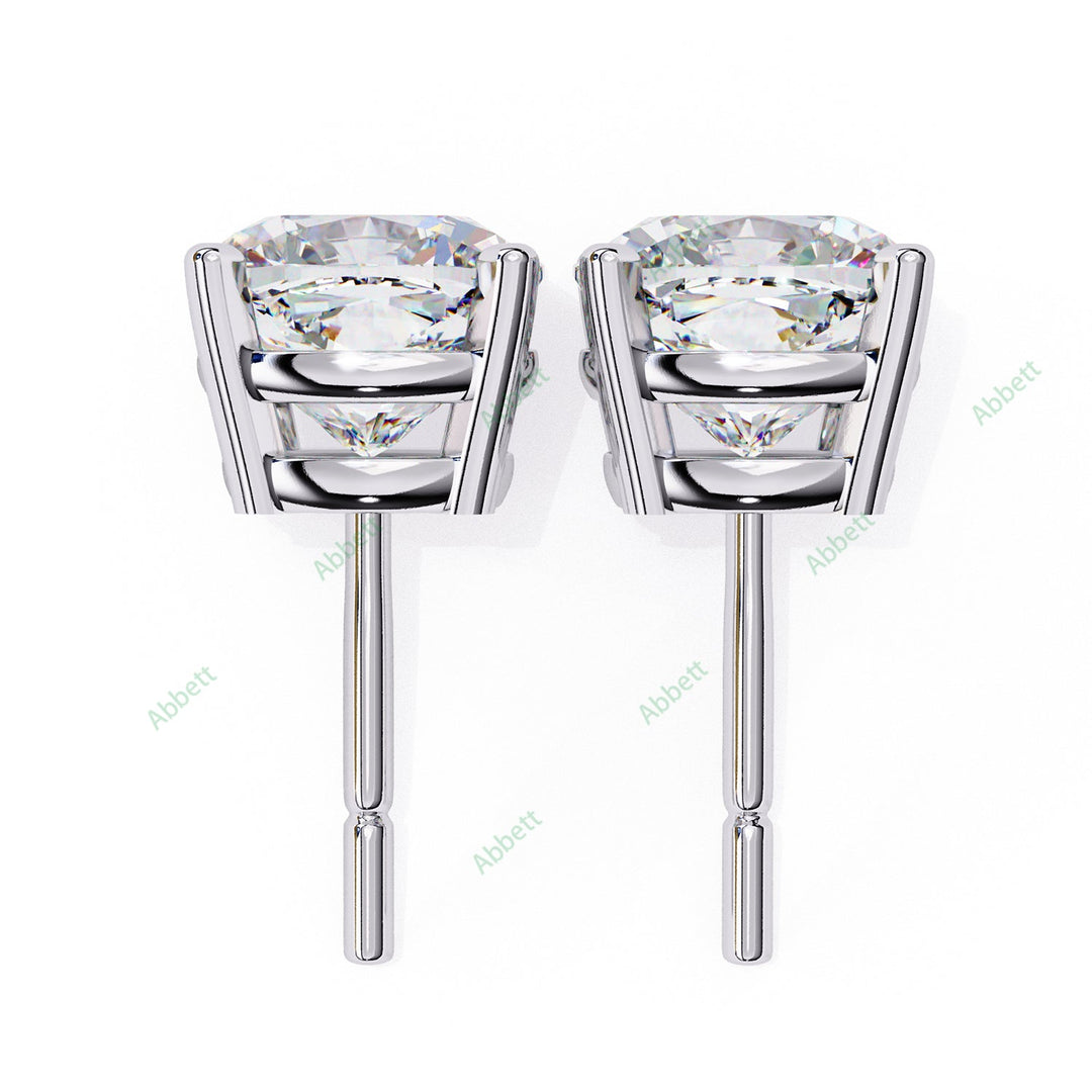 Cushion Four Prong Studs Earring STFO1326